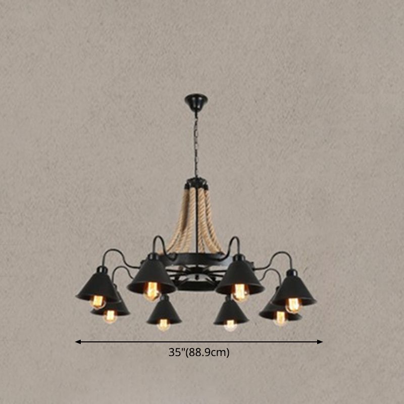 Candelera de colgante ajustable Rueda industrial de la rueda de metal de la rueda del techo de metal para restaurante