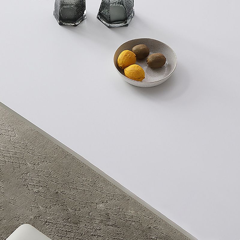 Contemporary Dinette Table Rectangle Stone Dining Room Table for Dining Room