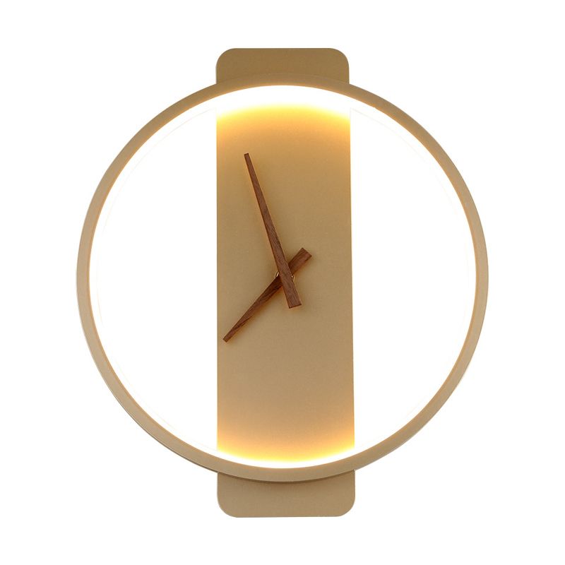 Metal Geometric Sconce Lights Modern Style 1 Light Wall Lighting Fixtures