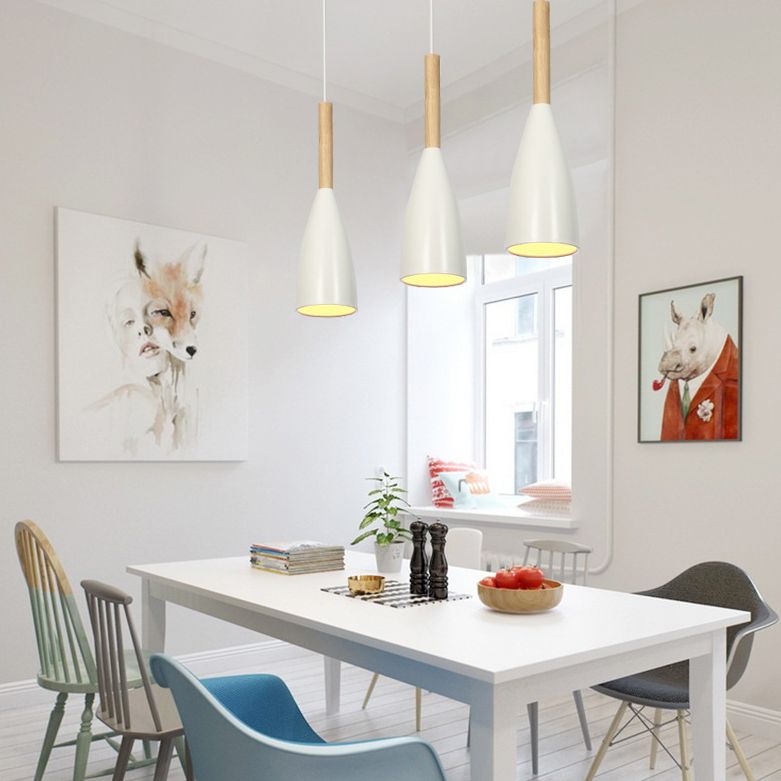 Modern Conical Pendant Ceiling Lights Metal 1 Light Pendant