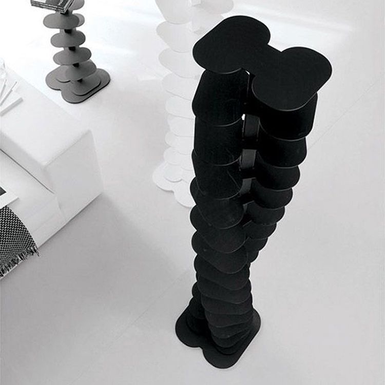 Contemporary Style Metal Bookcase Open Bookshelf for Living Room