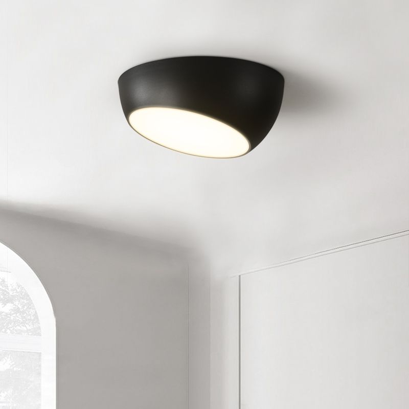 Plafonnier en forme de géométrie de style moderne, plafonnier à 1 lumière en métal