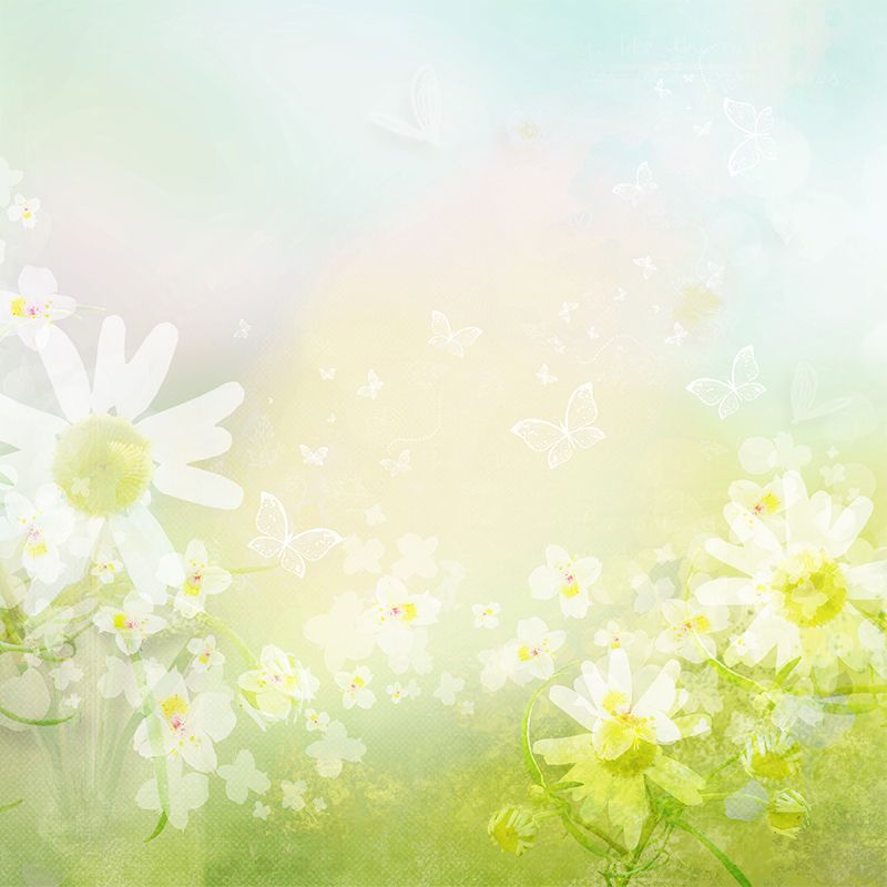 Environment Friendly Mural Wallpaper Flowers Pattern Bedroom Wall Mural