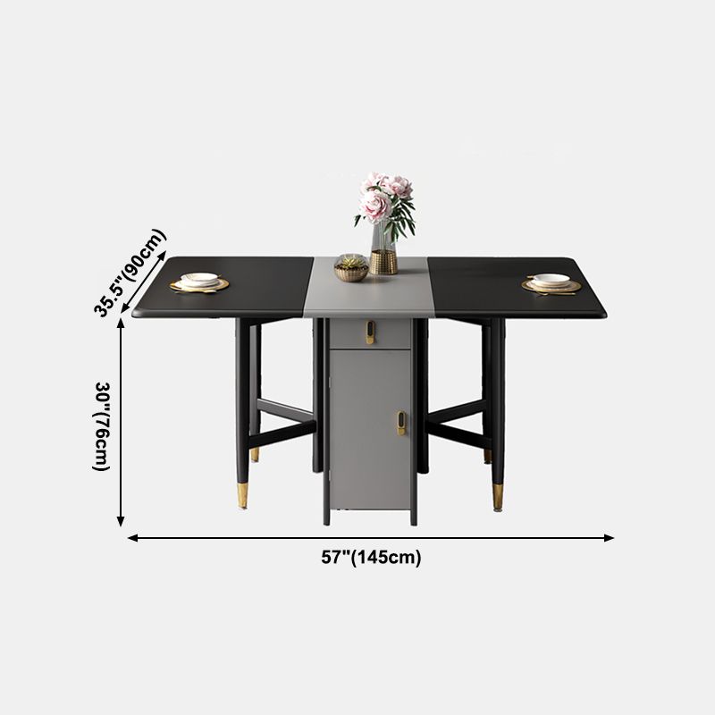 Contemporary Style Table Solid Wood Dining Table Rectangle for Dining Room
