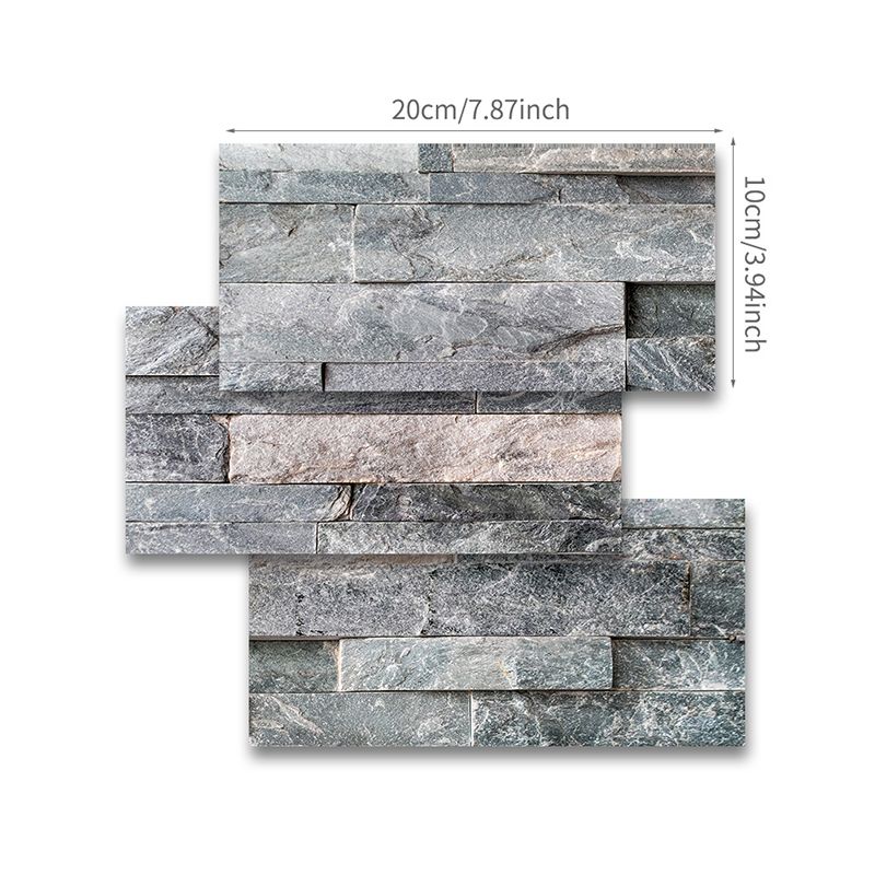 Brick Wallpaper Panel Set Countryside Peel and Stick Dining Room Wall Covering, 11.6-sq ft