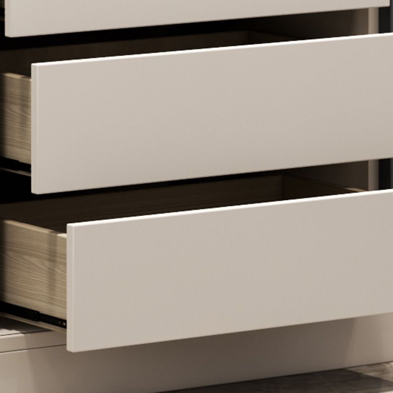 Modern Style Sliding Doors Armoire Wooden Storage Cabinet with Shelves