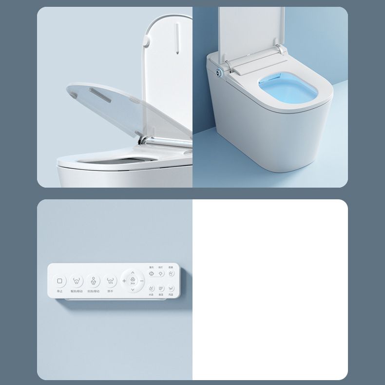 Modern Heated Seat Floor Mounted Urine Toilet Siphon Jet Toilet Bowl with Toilet Seat