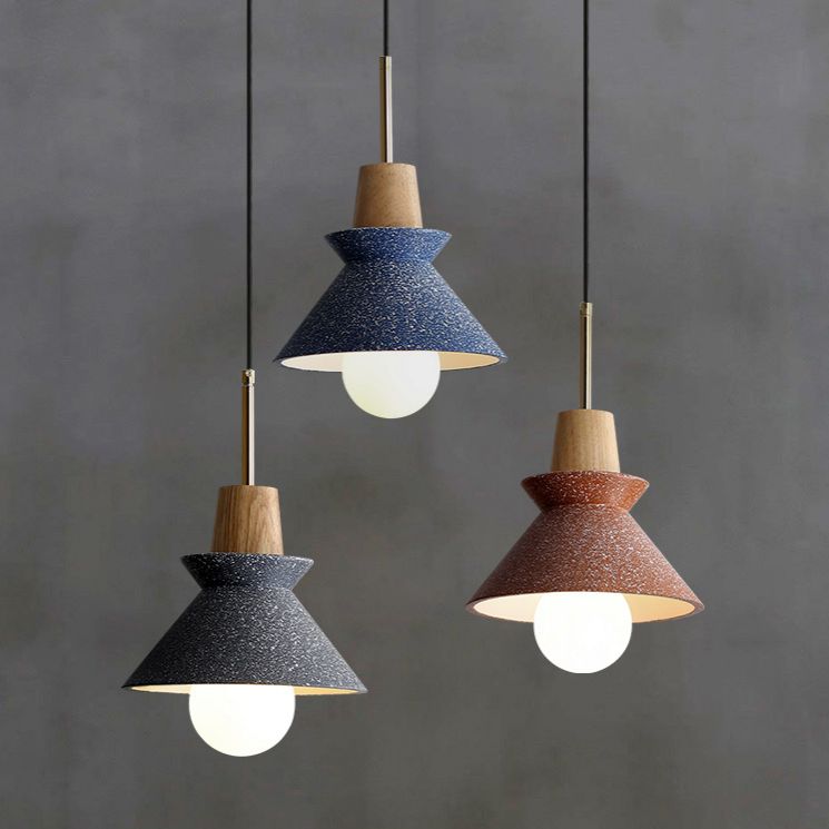 Apparecchio di illuminazione a sospensione in legno minimalista moderno a sospensione