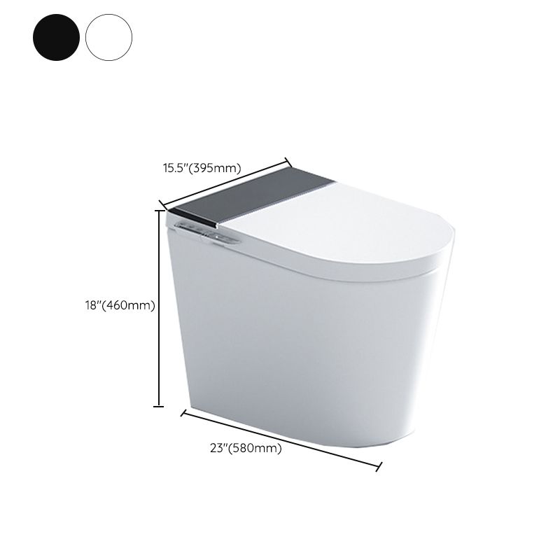 One Piece Toilet Modern Flush Toilet Floor Mounted Siphon Jet ABS Urine Toilet