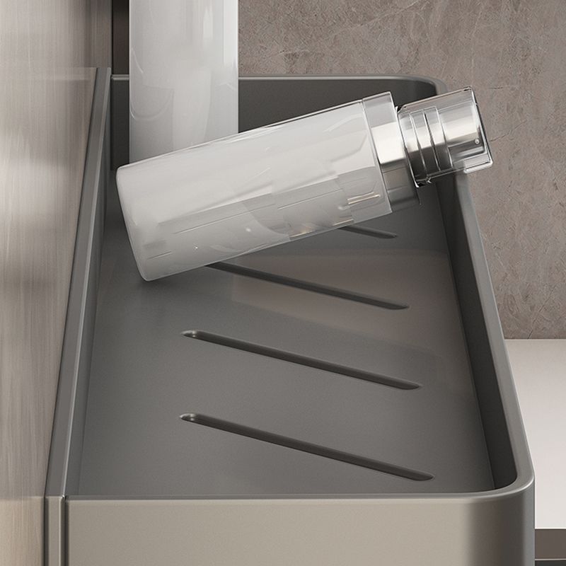 Minimalist Matte Metal Bathroom Accessory Set Modern Bath Shelf
