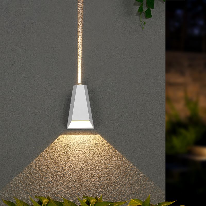 Luminaire mural géométrique en métal moderne à 1 lumière LED OUTDOOOR LET