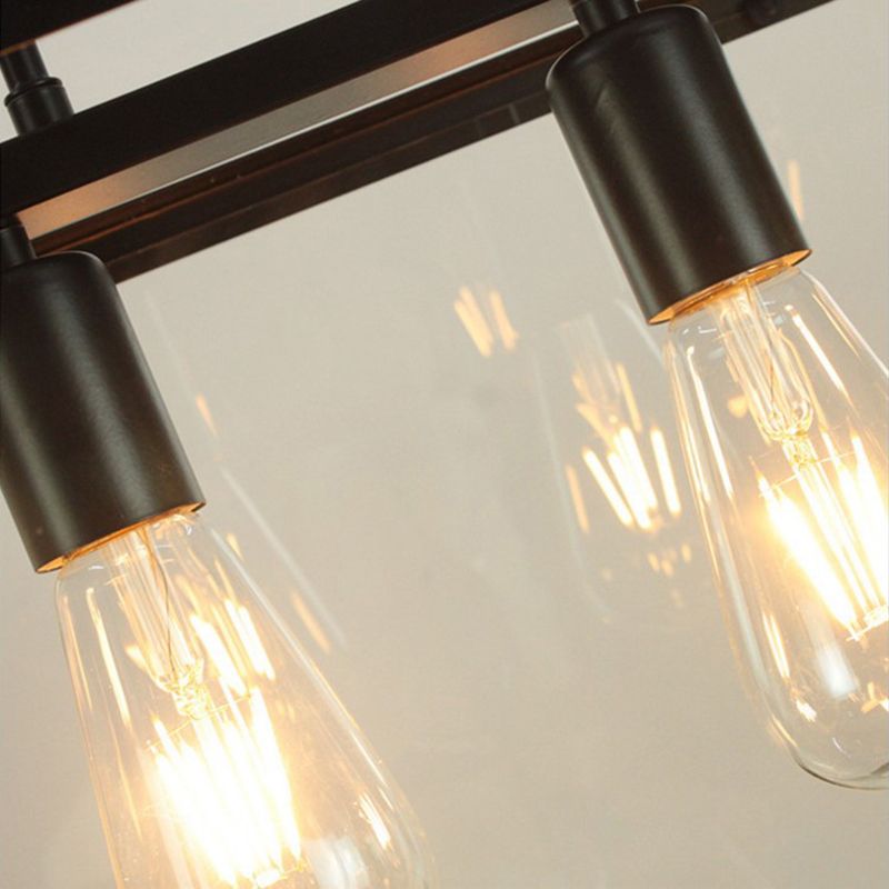 Lampada dell'isola industriale con tonalità di vetro per la caffetteria del salotto