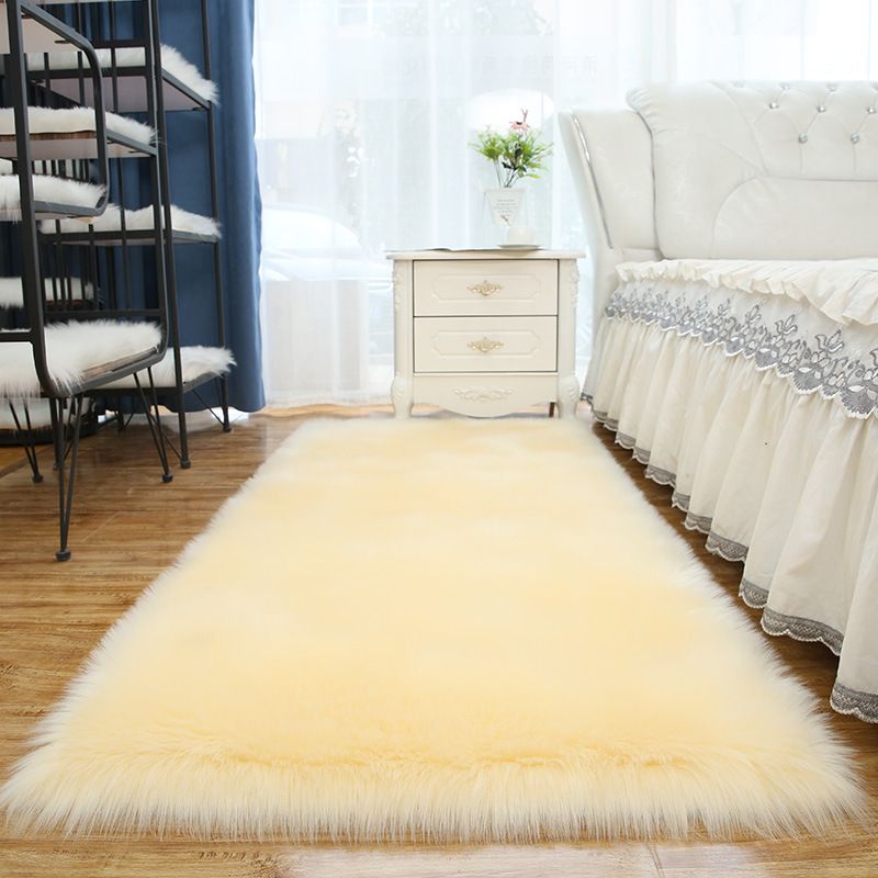 Eenvoud woonkamer tapijt funky gewoon tapijt polyester shag tapijt met niet-slip achterste