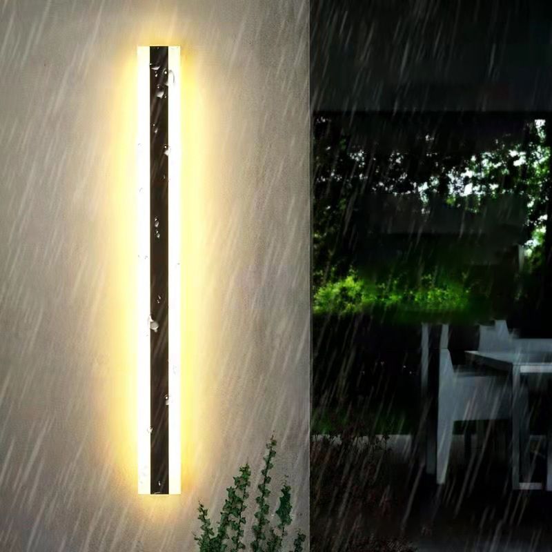 Strip Shape LED Wall Mount Light Modern Style Wall Light with Acrylic Shade for Outdoor