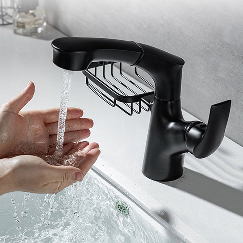 Industrial Sink Faucet Solid Color Centerset Bathroom Sink Faucet with Drain Assembly
