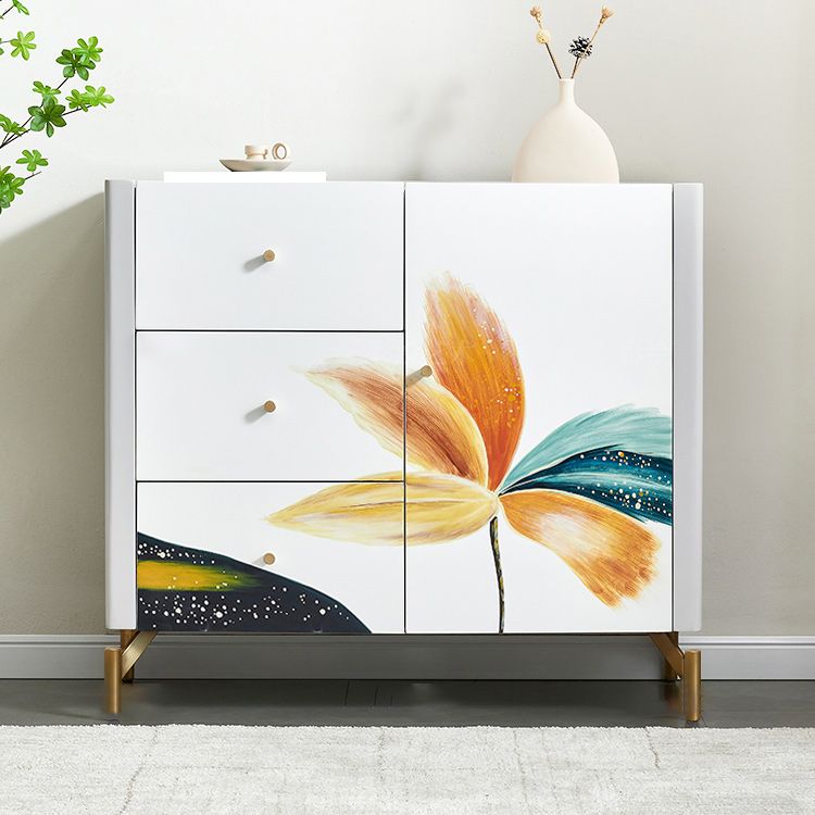 Classic Glam Storage Chest Solid Wood Storage Chest Dresser for Bedroom