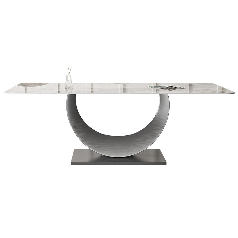 Modern Sintered Stone Top Dining Set Rectangle 1/2/3/4/5/7 Pieces Dining Table Set