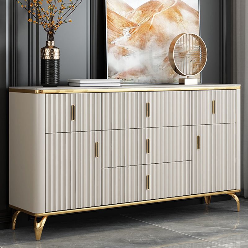 Contemporary Glam Combo Dresser Horizontal Storage Chest Dresser for Home Office