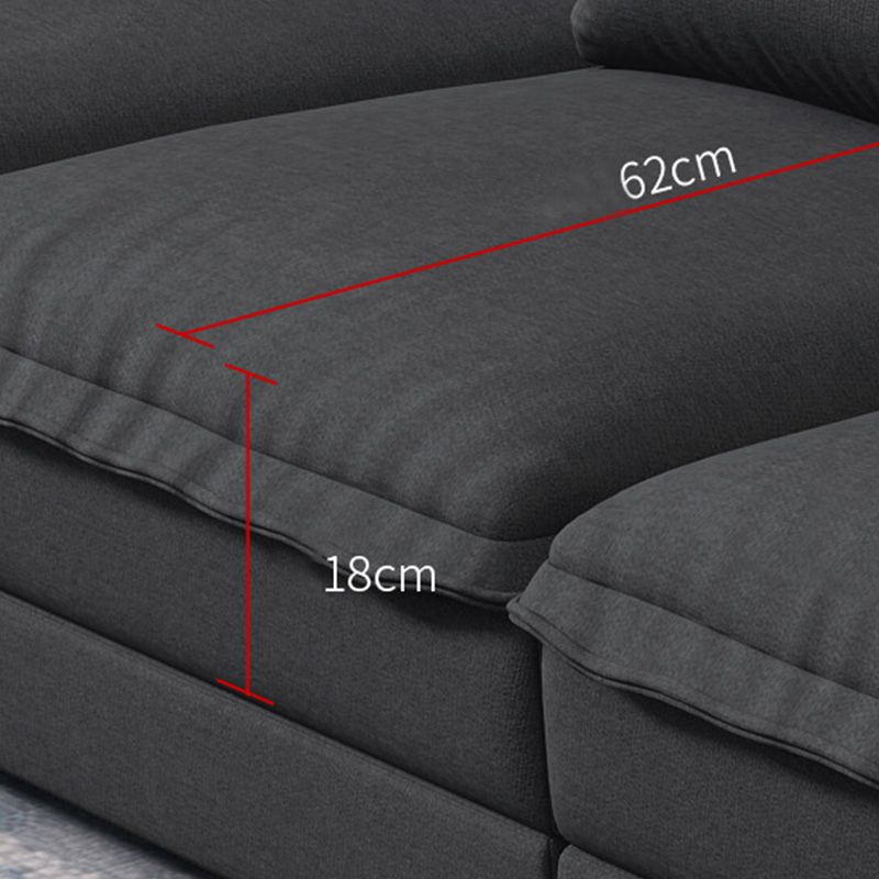 Modern Pillow Back Sectionals Faux Leather Pillow Top Arm Sectionals
