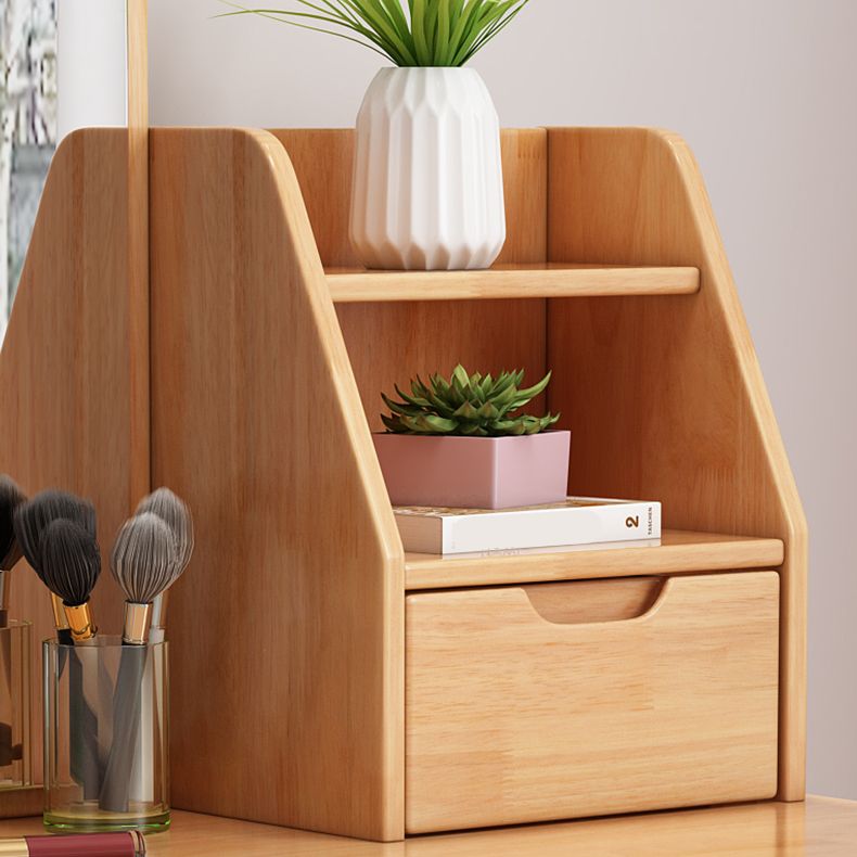 Modern Solid Wood Vanity Makeup Table Vanity Stool with Mirror