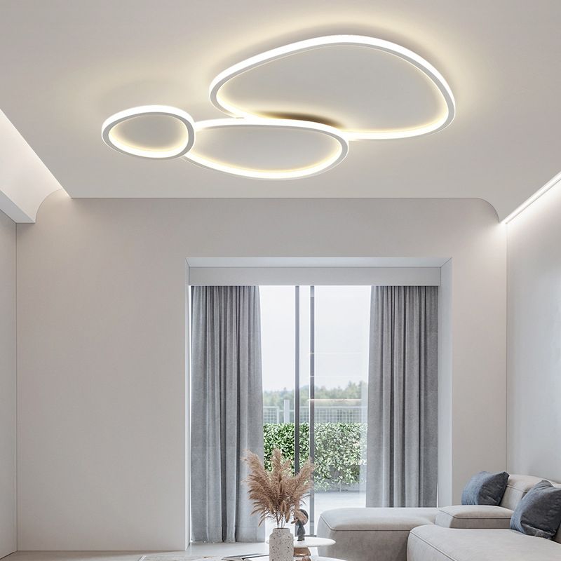 Flush Lighting Modern Metal Flush Mount Lighting for Dining Room