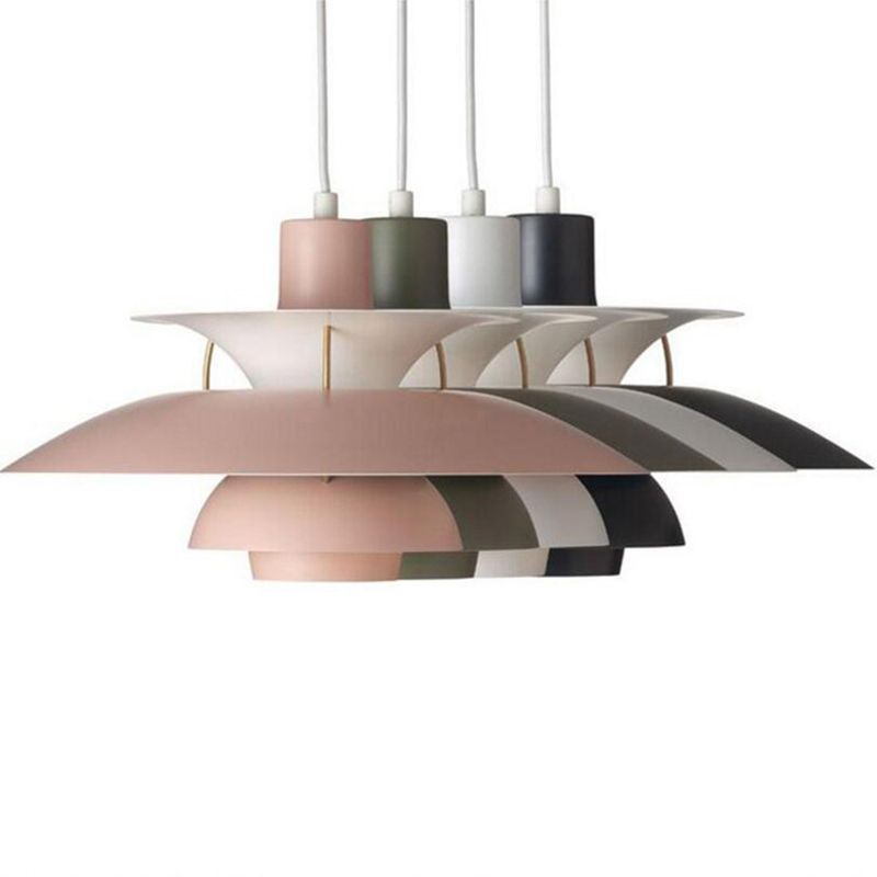 Modern Simplicity Geometric Hanging Pendnant Lamp Aluminum Hanging Pendant Lights for Restaurant