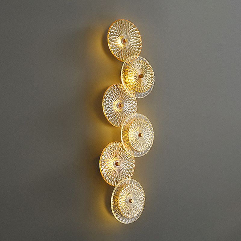 Accensione della parete di vetro postmoderna Vintage Vintage Vintage Postmodern per camera da letto