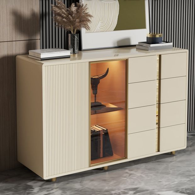 Glam Storage Chest Dresser Wooden Storage Chest with 4 Drawers