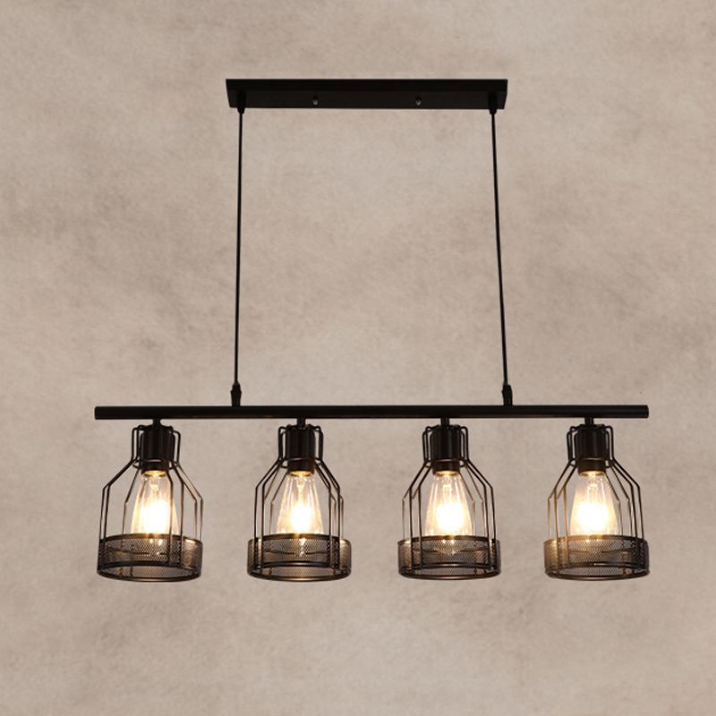 Metal Island Pendant Industrial Style Island Light Fixtures for Dining Room