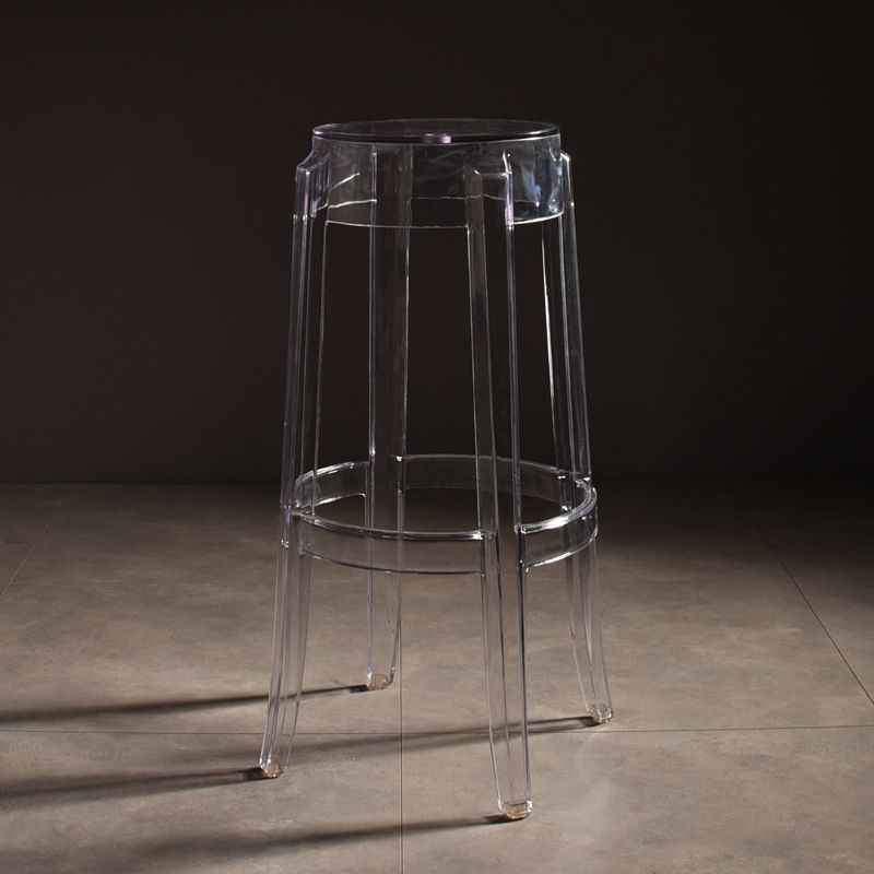 Modern Style Bar-stool Acrylic Round Counter Bar Stool for Kitchen Bar