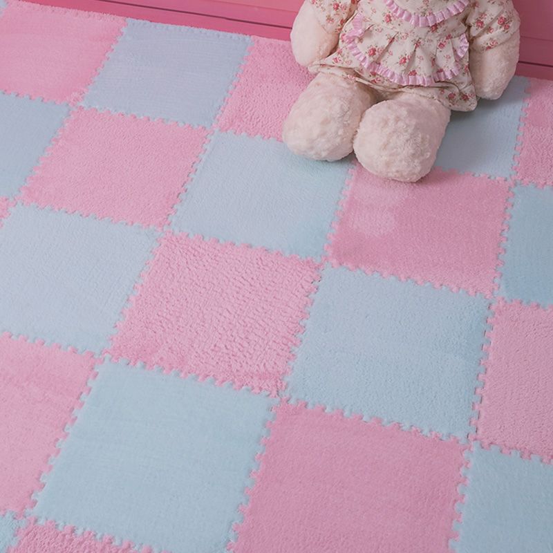 Modern Carpet Tiles Interlocking Square Color Block Carpet Tiles