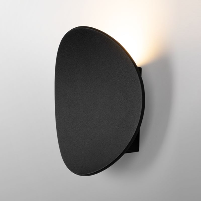 Metal Round Shade Wall Sconce Modern Style 1-Light Wall Mounted Light