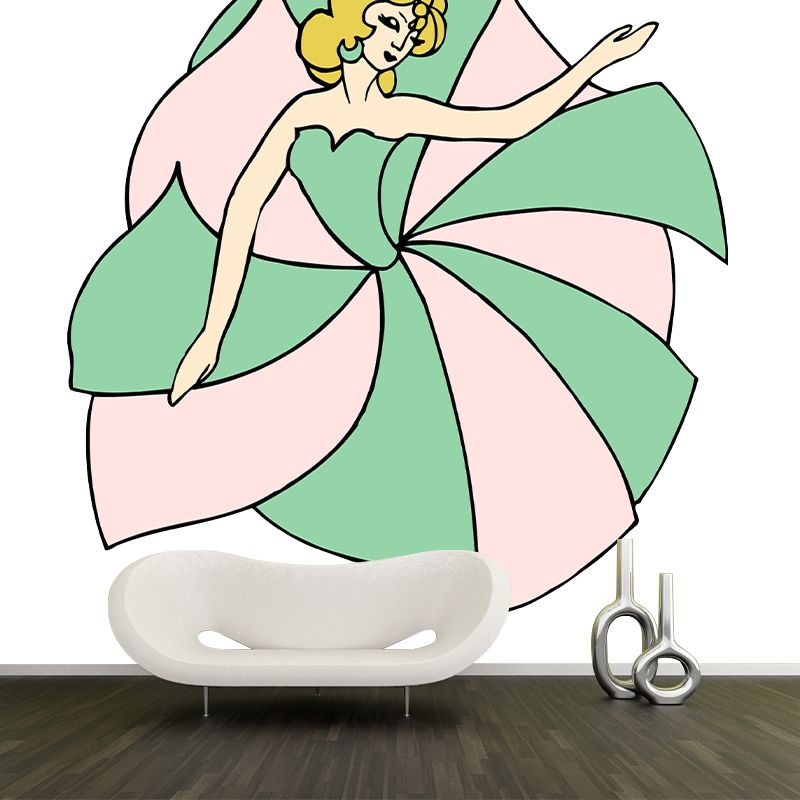 Environmental Illustration Mural Wallpaper Portraiture Indoor Mural