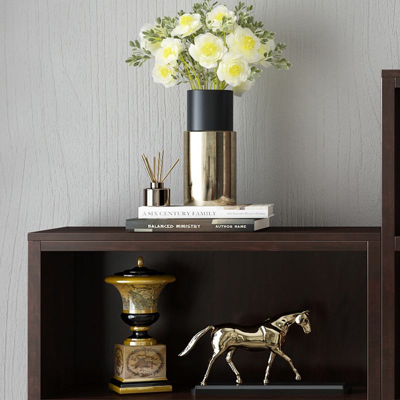 Vertical Glam Standard Bookcase Beech Closed Back Bookcase with Drawer