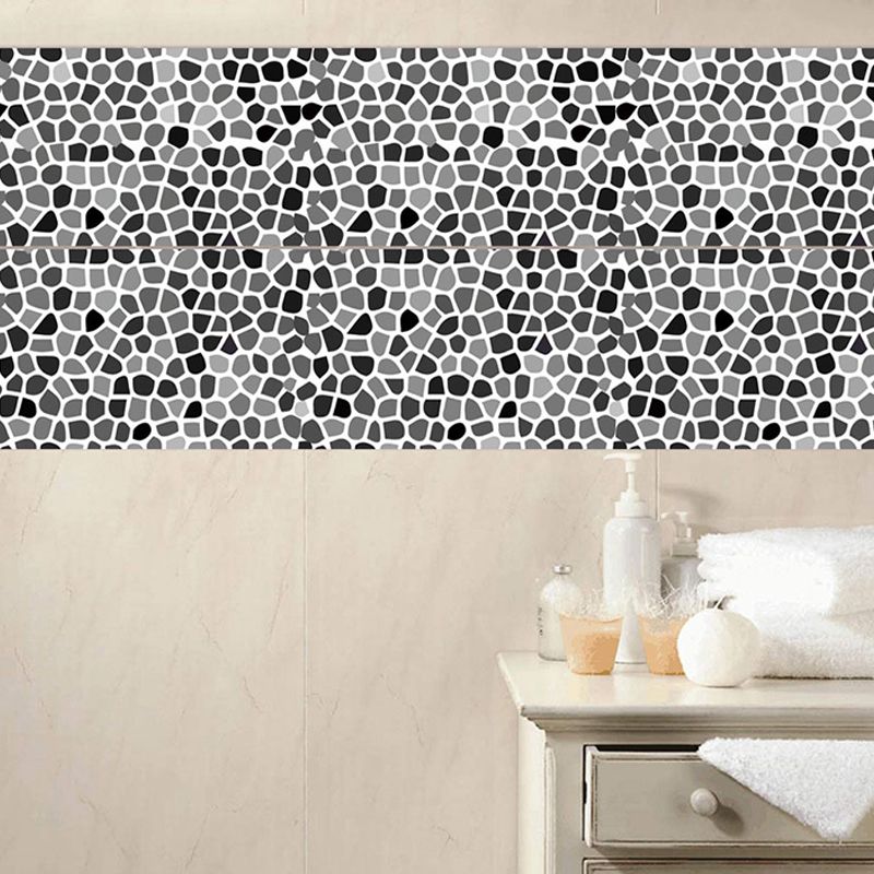 Marble Pebbles Wallpaper Panel Set Modern Self-Stick Washroom Wall Art, 4.3-sq ft