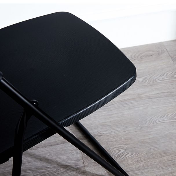 Silla lateral de metal moderna para interiores y exteriores, silla lateral de comedor plegable sin brazos