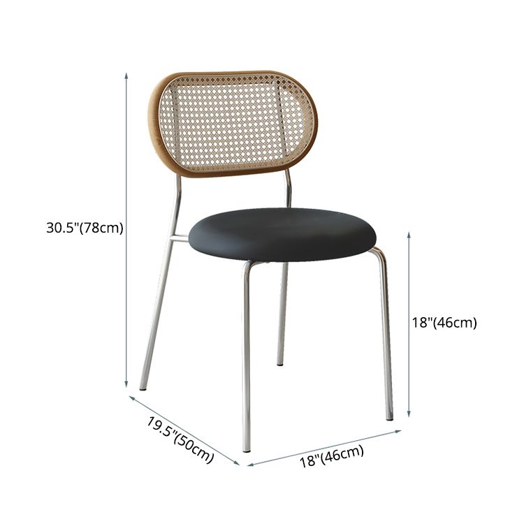 Chaise de salle à manger carrée de cuisine contemporaine