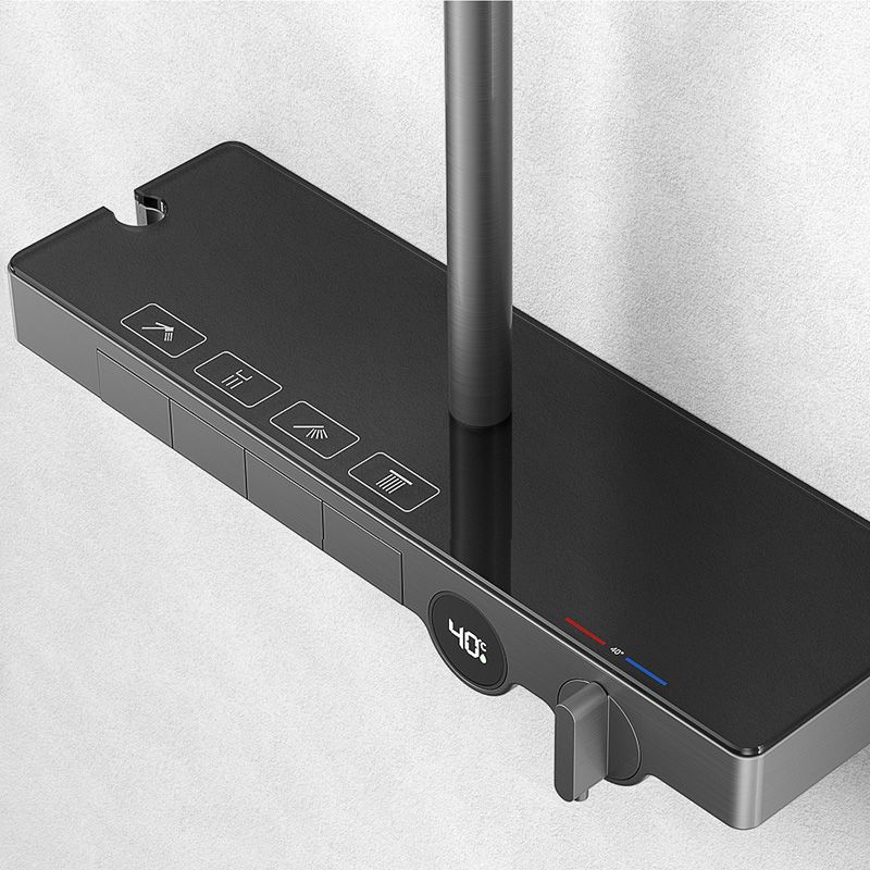 Modern Shower Set Slide Bar Handheld Shower Head Wall Mounted Shower System