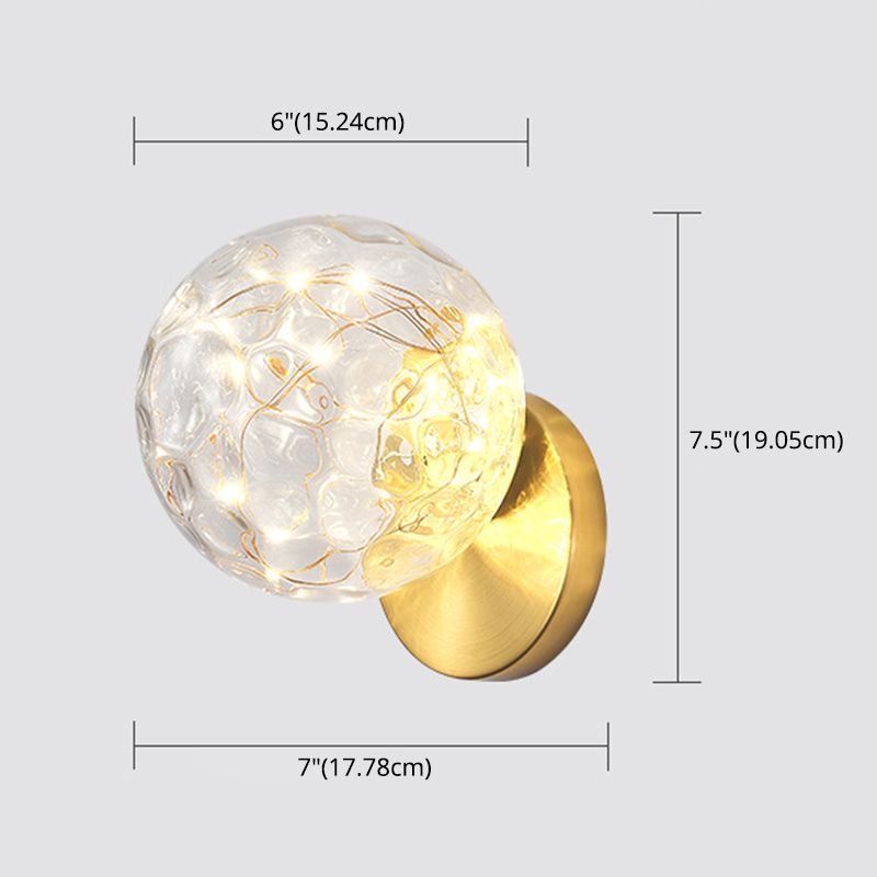 1 luminaire mural en verre léger luminaire créatif étoile