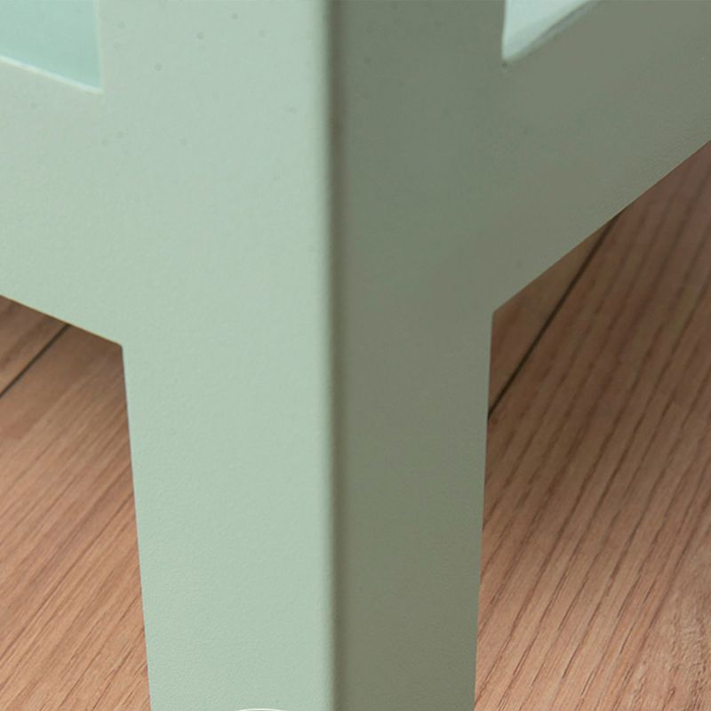 13.78" W Scandinavian Antique Finish Shelf Bookcase Metal Book Shelf with Shelves