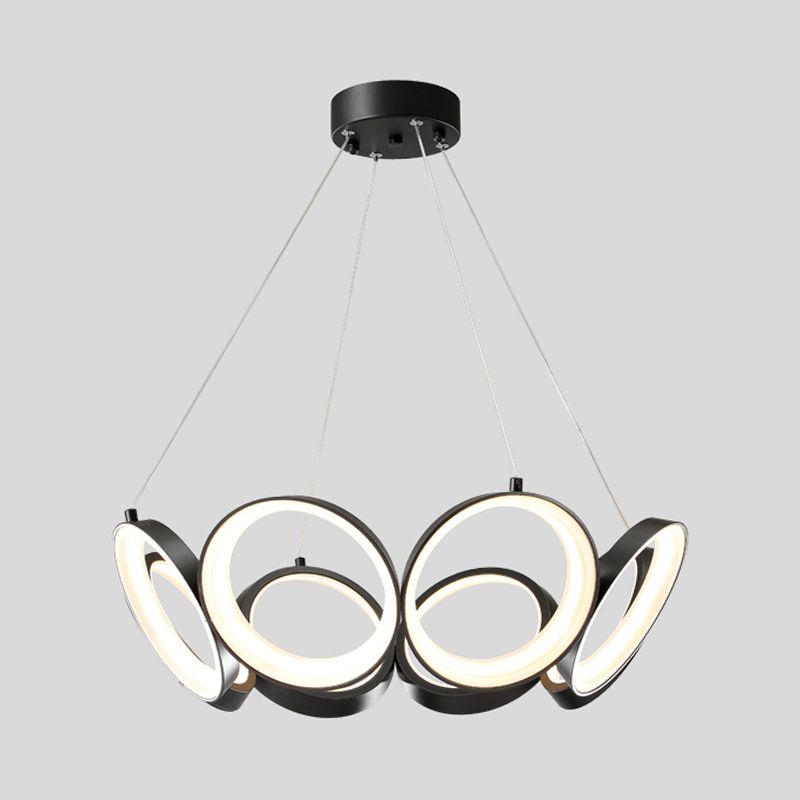 Modern Minimalism Style LED Chandelier Pendant Light Circular Chandelier