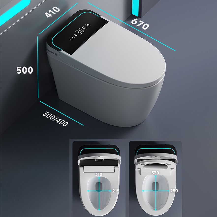 Modern Floor Mount Skirted Toilet Bowl Siphon Jet Toilet with Seat for Bathroom