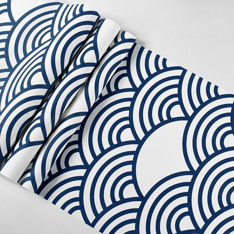 Japanese Restaurant Wallpaper Ukiyoe Painting Wave, 31-foot x 20.5-inch, Non-Pasted