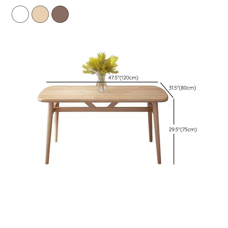 Dining Room Dinner Kitchen Table Oval Wooden 4 Legs Dining Table