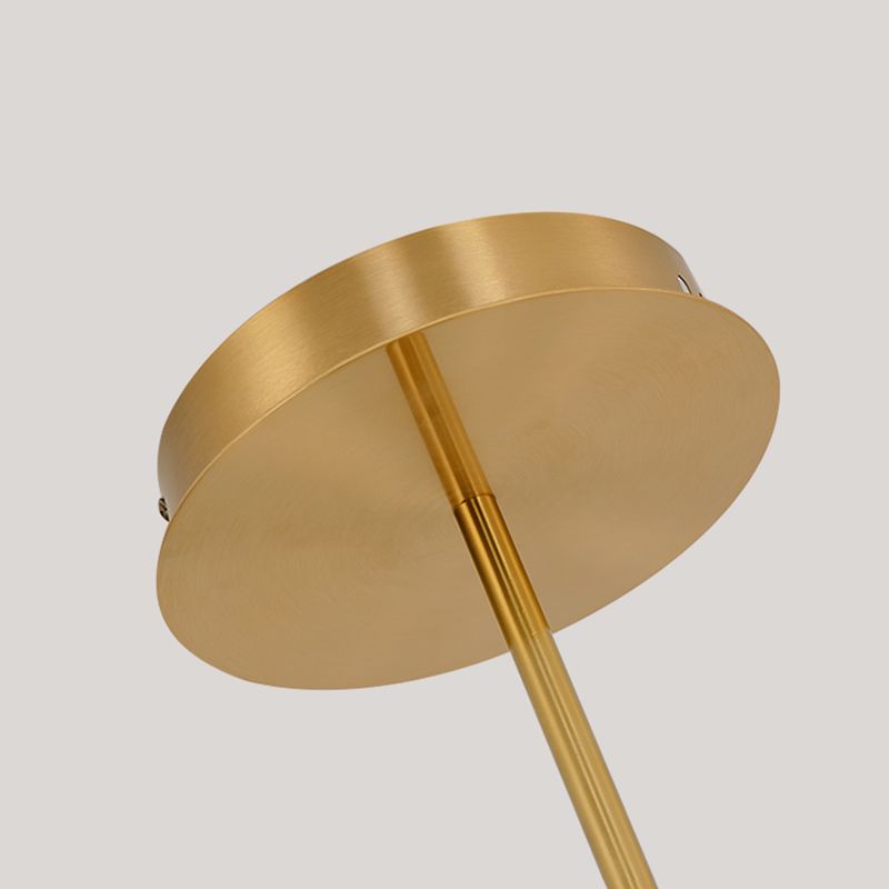 Simple Style Chandelier Gold Led Hanging Light for Bedroom Dining Room