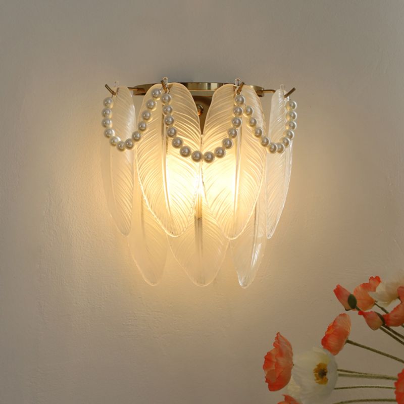 Modern Style Unique Wall Lamp Glass Wall Sconce Lighting for Bedroom