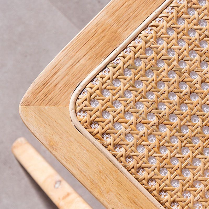 Contemporary Kitchen Chairs Dining Open Back Armless Side Chair with Wooden Legs