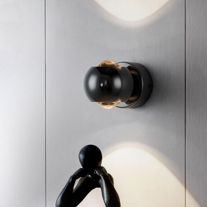Modernism Wall Sconce Spherical Sconce Lighting with Metal for Bedroom