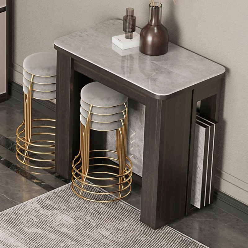 5/7/9 Pcs Contemporary Rectangle Shape Dinette Table with Armless Chair