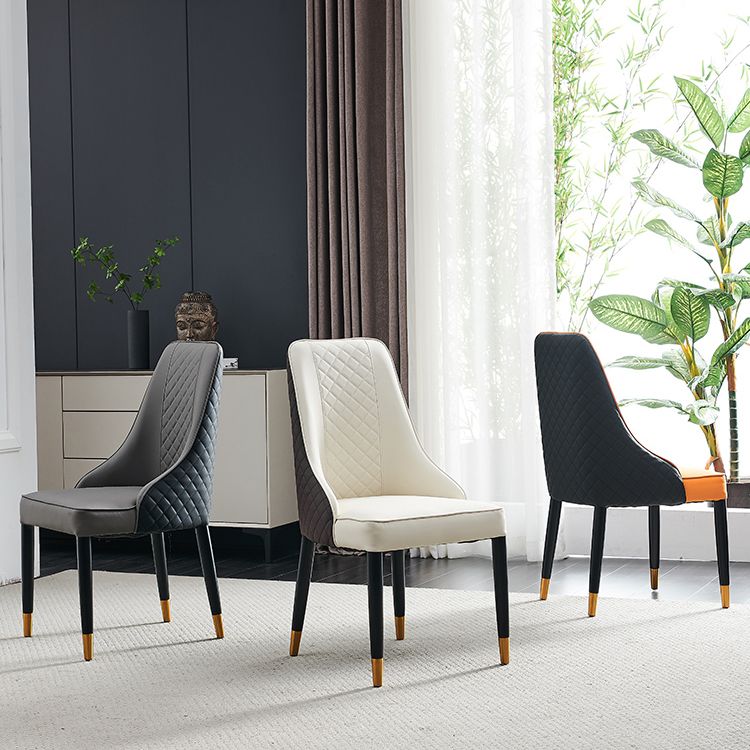 Nordic Style Wood Dining Chairs Armless Parsons Chair for Home Use